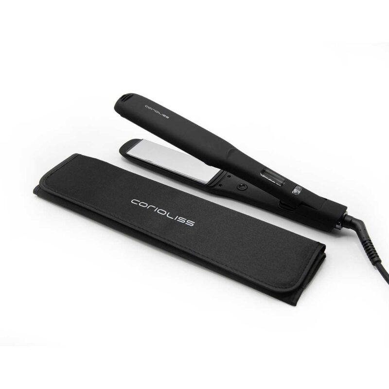 Plancha C-Extreme Black Corioliss – plancha profesional de titanio con control digital y tecnología iónica