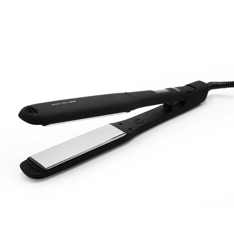 Plancha C-Extreme Black Corioliss – plancha profesional de titanio con control digital y tecnología iónica