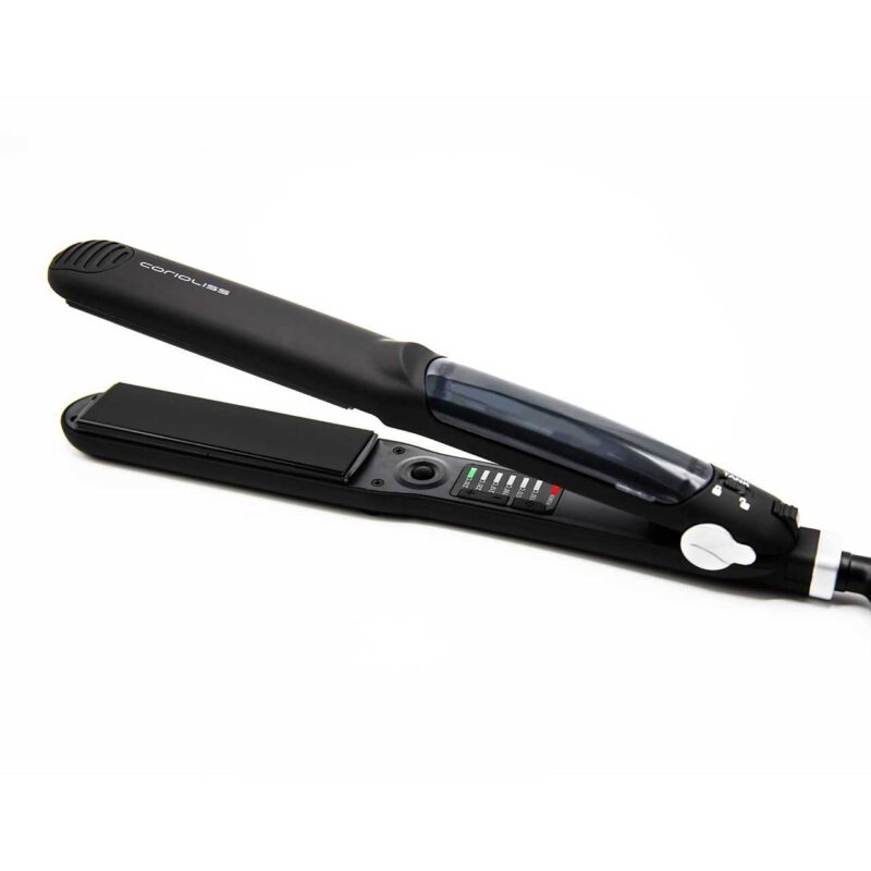Plancha C-Steam Corioliss + Argan Shine 250 ml – plancha profesional de vapor con tratamiento capilar nutritivo