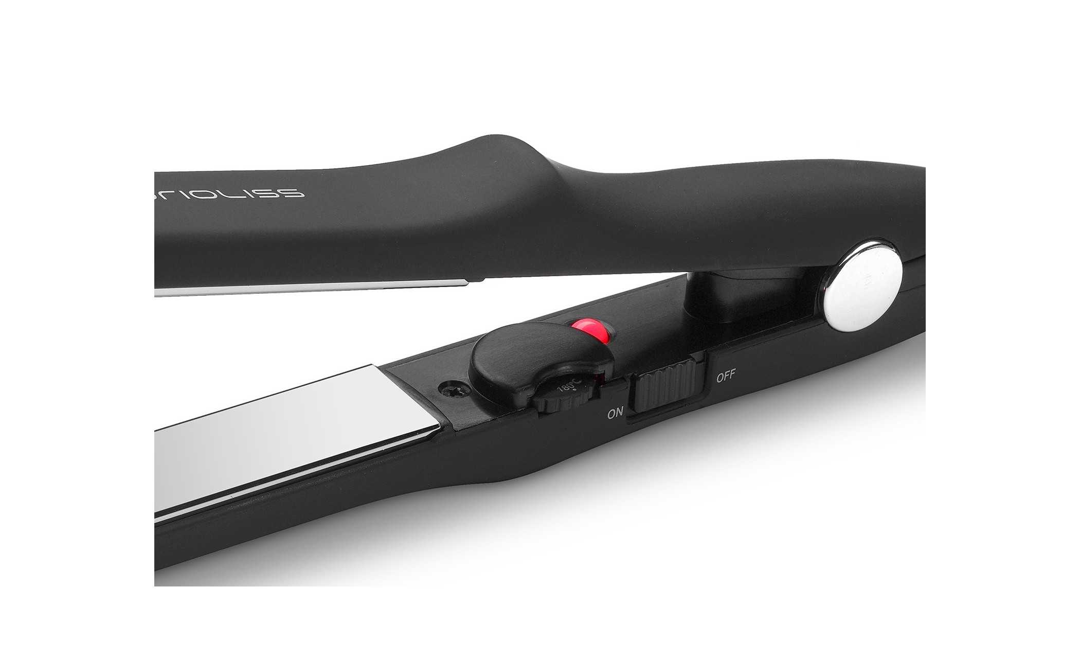 Plancha de Pelo C-Slim Black Corioliss – plancha profesional estrecha de titanio para alisado y definición precisa