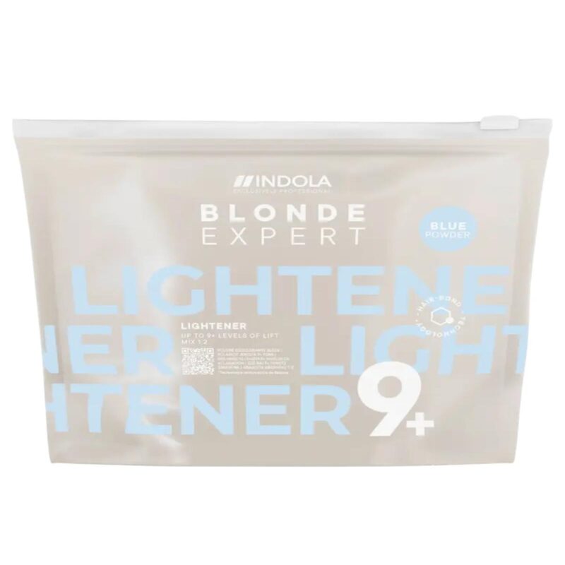 Decoloración Blonde Expert Lightener 9+ Azul Indola 450 g – polvo decolorante profesional azul anti-amarillo con alto poder aclarador