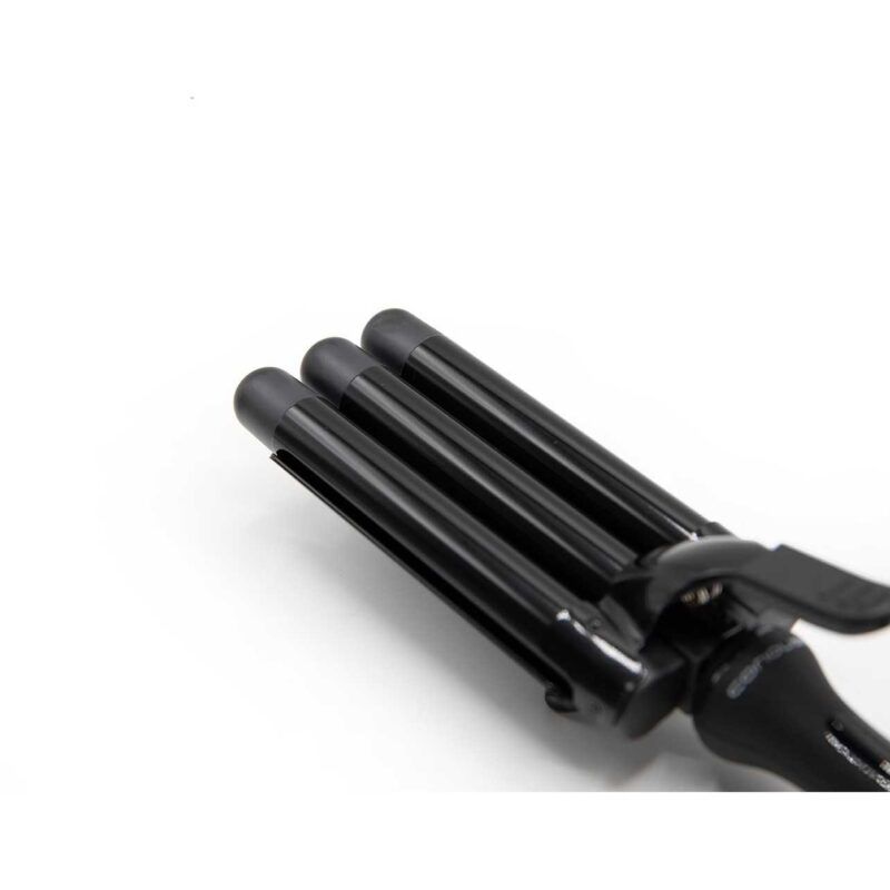 Triple Barrel Corioliss – tenacilla profesional triple para crear ondas suaves y definidas con acabado brillante