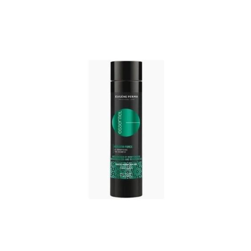 Champú Keratin Force Essentiel Eugène Perma 250 ml – champú profesional con queratina para cabello dañado o debilitado
