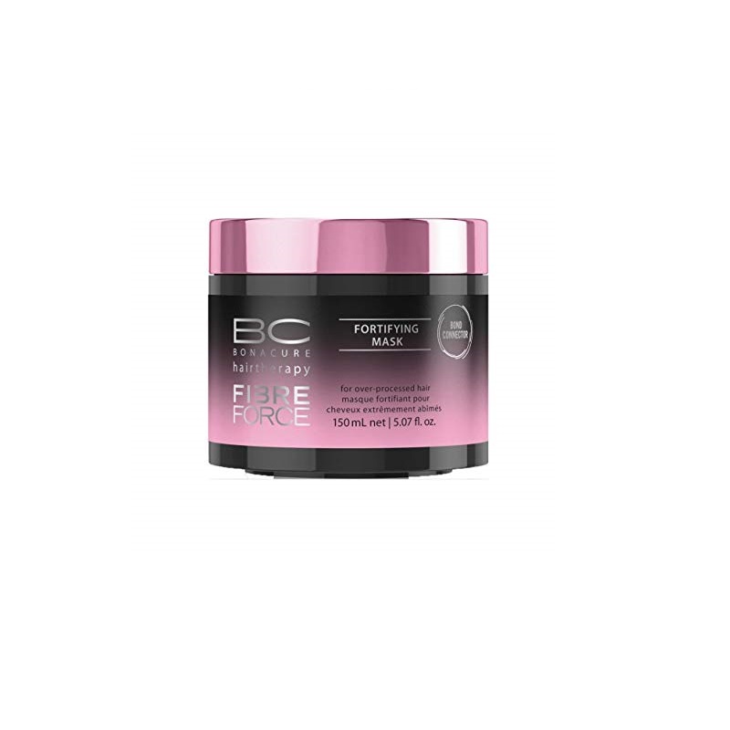 Mascarilla Bonacure Fiber Force 150 ml – tratamiento profesional reparador con queratina para cabello muy dañado o frágil