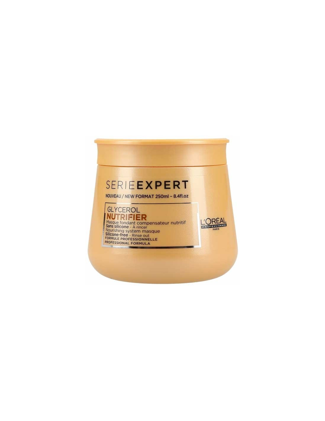 Mascarilla Nutrifier Serie Expert L’Oréal Professionnel 250 ml – tratamiento profesional nutritivo con glicerol y aceite de coco para cabello seco
