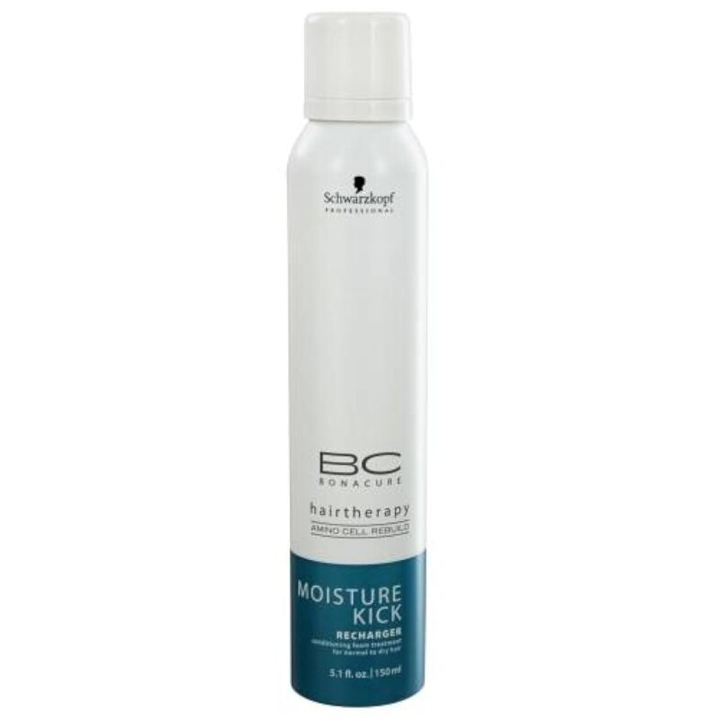 Espuma Bonacure Moisture Kick 150 ml – tratamiento profesional hidratante para cabello seco o normal