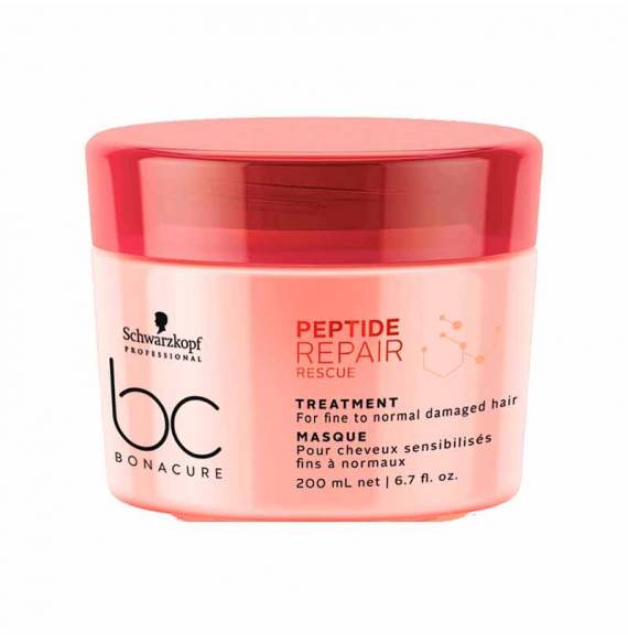 Mascarilla Bonacure Repair Rescue 200 ml – tratamiento reparador profesional para cabello dañado o sensibilizado