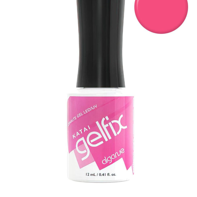 Esmalte semipermanente de uñas Algarve Gelfix Katai, esmalte profesional duradero con color intenso y brillo de acabado perfecto.