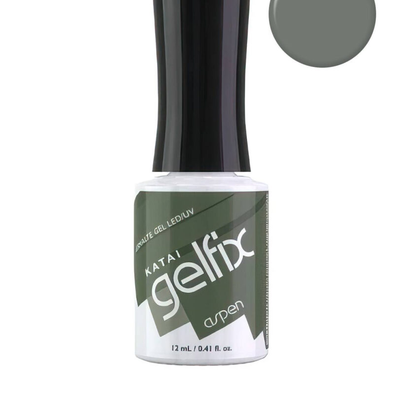 Esmalte semipermanente de uñas Aspen Gelfix Katai, esmalte profesional de larga duración con color intenso y acabado brillante.