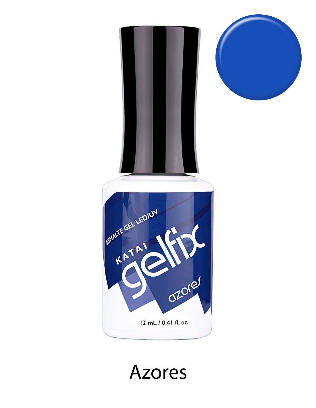 Esmalte semipermanente de uñas Azores Gelfix Katai, color intenso y duradero con acabado profesional brillante para manicura perfecta.