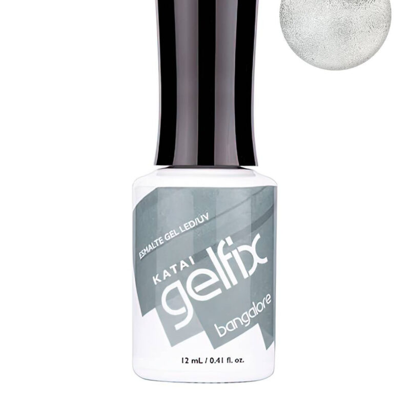 Esmalte semipermanente de uñas Bangalore Gelfix Katai, esmalte profesional de larga duración con color intenso y acabado brillante.