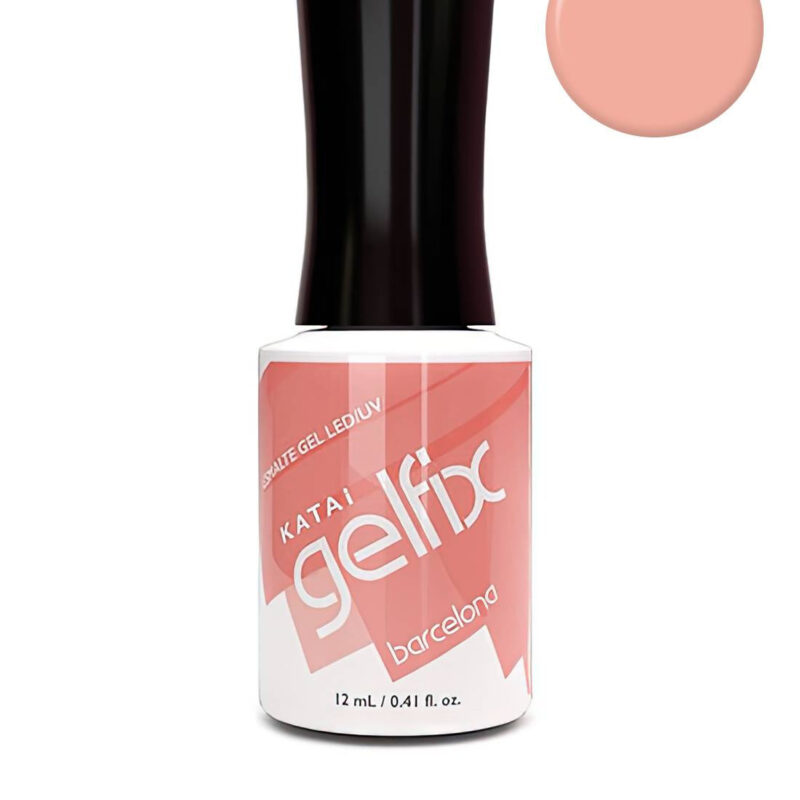 Esmalte semipermanente de uñas Barcelona F. Gelfix Katai, esmalte profesional de alta duración con color intenso y brillo perfecto.