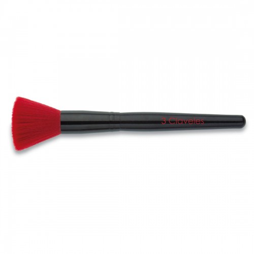 Brocha de maquillaje biselada 3 Claveles ref. 11922 – pincel profesional para contorno y colorete