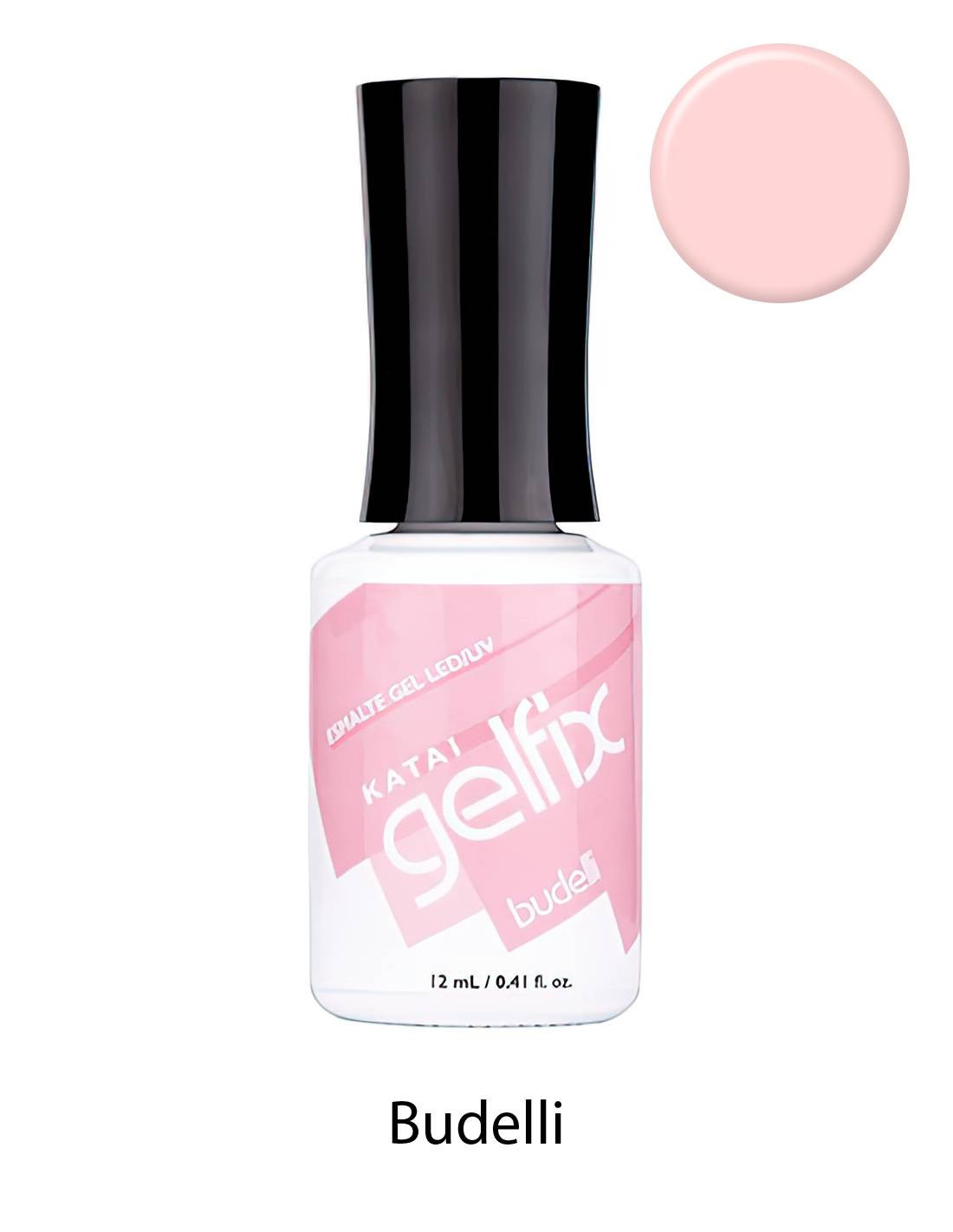 Esmalte semipermanente de uñas Budelli Gelfix Katai, color vibrante y duradero con acabado profesional brillante.