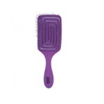 Cepillo eco biodegradable pala cuadrada grande morado Asuer – cepillo profesional sostenible para desenredar el cabello