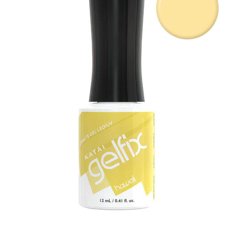 Esmalte semipermanente de uñas Hawaii Gelfix Katai, color vibrante de larga duración con acabado profesional brillante.