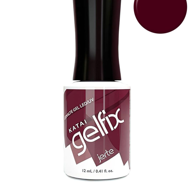 Esmalte semipermanente de uñas Jerte Gelfix Katai, color profesional de larga duración con acabado brillante e intenso.