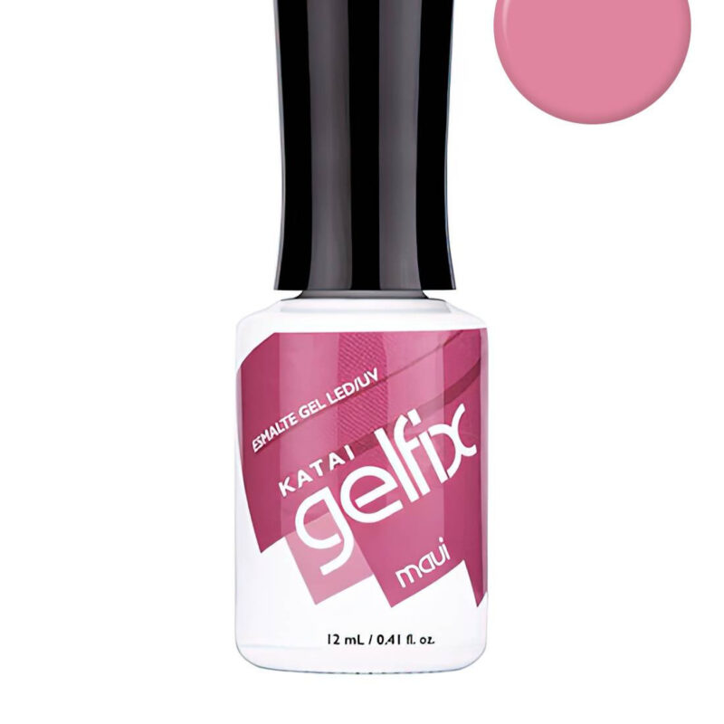 Esmalte semipermanente de uñas Maui Gelfix Katai, color vibrante y duradero con acabado profesional brillante.