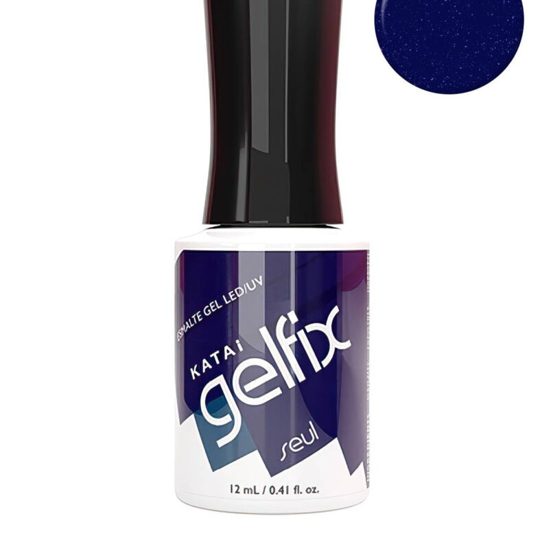 Esmalte semipermanente de uñas Seúl Gelfix Katai, esmalte profesional de larga duración con color vibrante y acabado brillante.