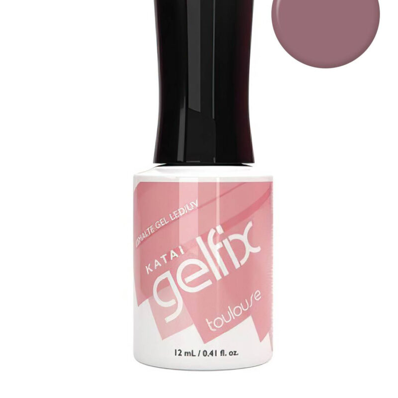 Esmalte semipermanente de uñas Toulouse Gelfix Katai, color vibrante y duradero con acabado profesional brillante.