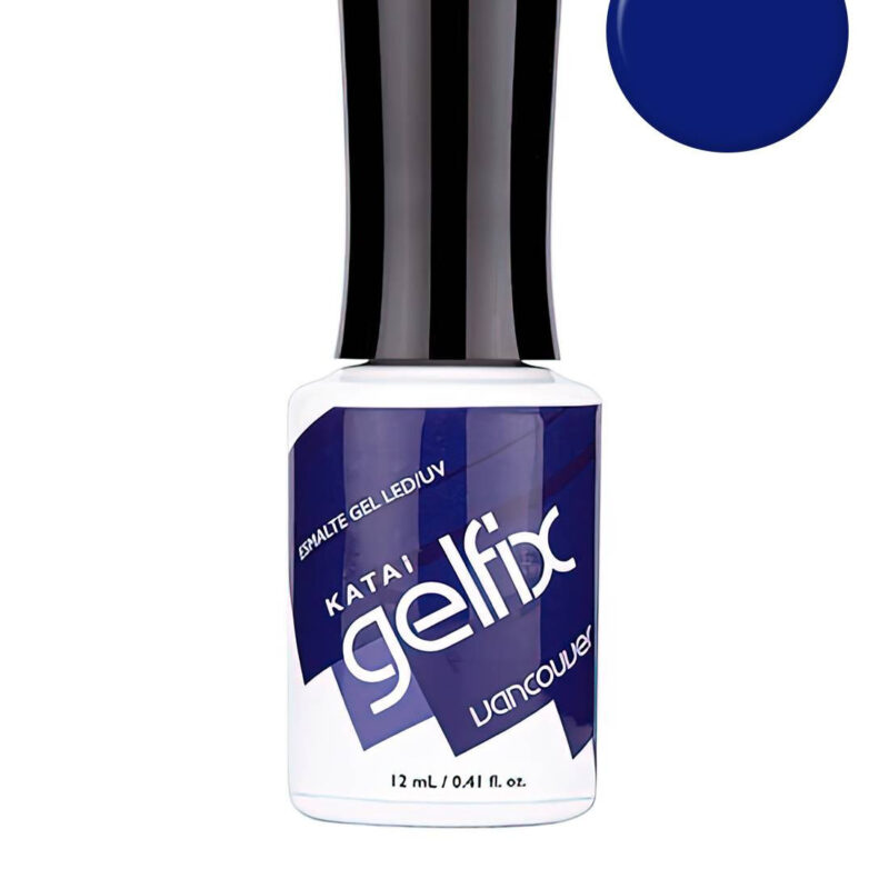 Esmalte semipermanente de uñas Vancouver Gelfix Katai, color intenso y duradero con acabado profesional brillante.