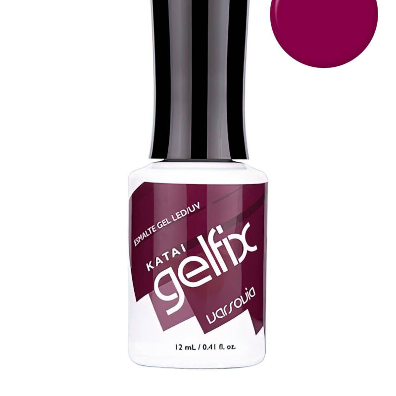 Esmalte semipermanente de uñas Varsovia Gelfix Katai, esmalte profesional de larga duración con color intenso y acabado brillante.