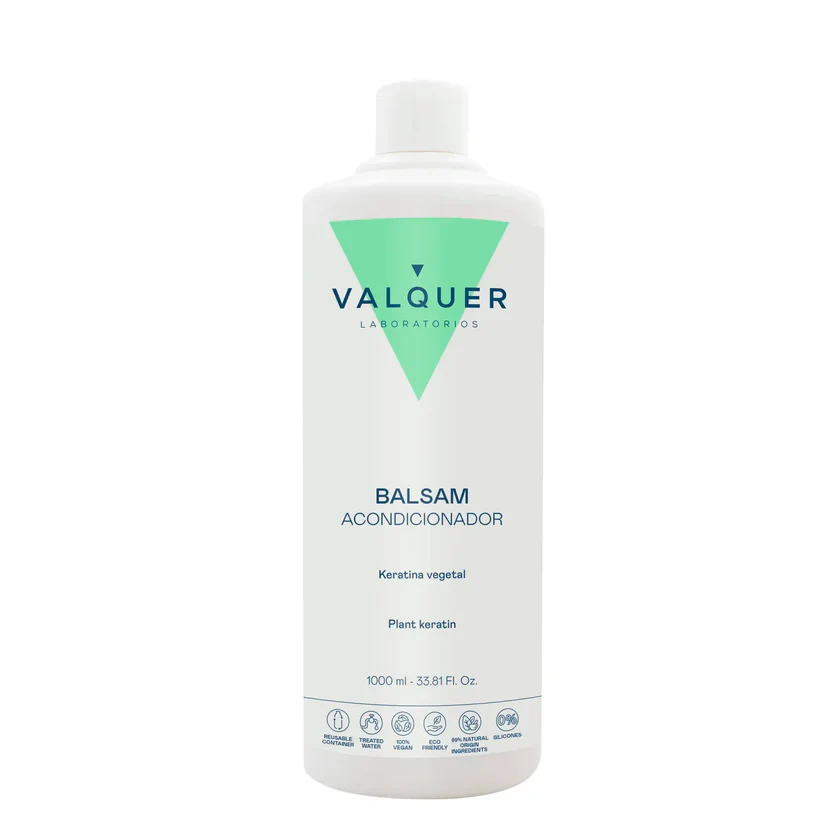 Bálsamo acondicionador capilar Valquer 1000 ml – acondicionador profesional para cabello suave y brillante