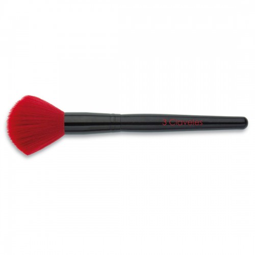 Brocha de maquillaje gruesa 3 Claveles ref. 11920 – pincel profesional para polvos y acabado uniforme