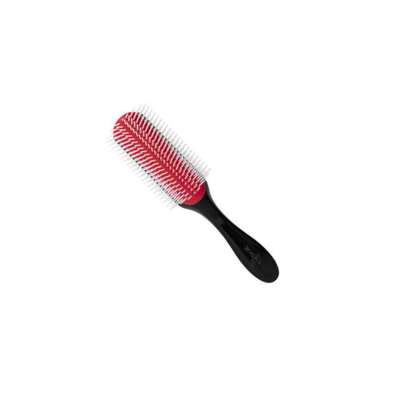 Cepillo Denman D4 Negro (9 hileras) – cepillo profesional para definir rizos y desenredar el cabello