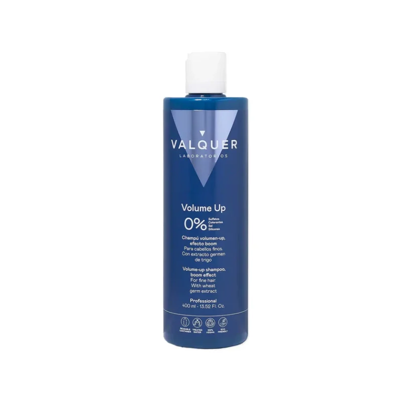 Champú de volumen para cabello fino Valquer 400 ml – champú sin sulfatos que aporta cuerpo y ligereza