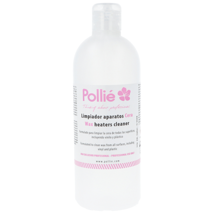Limpiador de aparatos de cera Pollié 400 ml – limpiador profesional para calentadores y utensilios de depilación