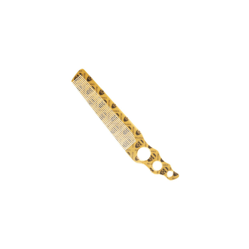 Peine Pegasus Skulleto Oro 518A de Fama – peine profesional antiestático y resistente para peluquería